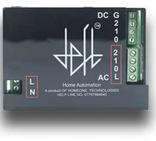 Client brochure photograph of a three-channel switch controller