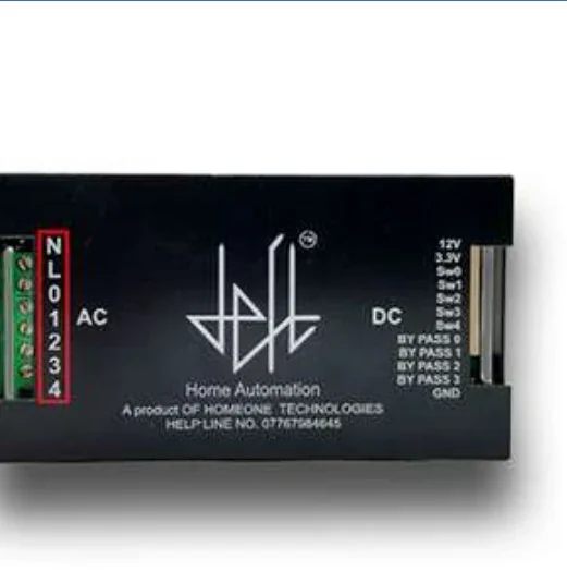 Client brochure photograph of a five-channel switch controller