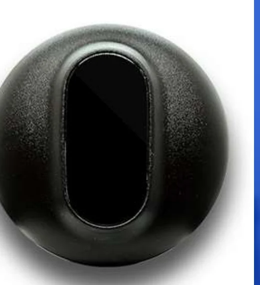 Client brochure photograph of a compact infrared control hub